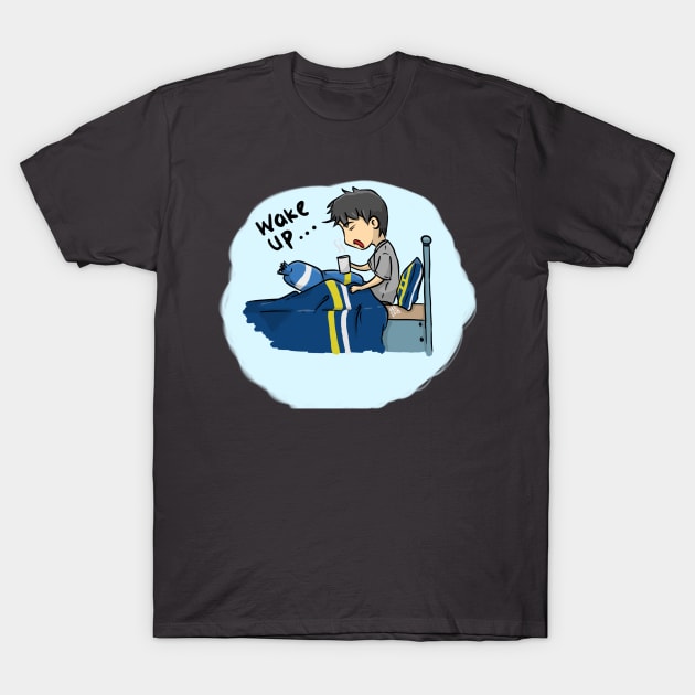 wake up cartoon T-Shirt by ARE